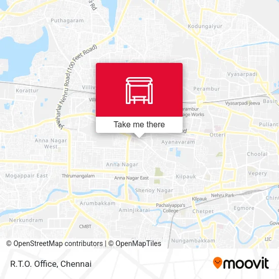 R.T.O. Office map