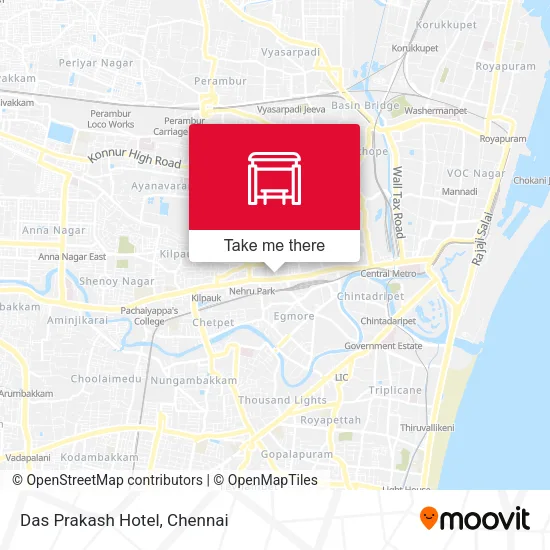 Das Prakash Hotel map