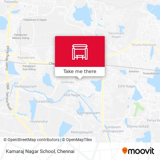 Kamaraj Nagar School map
