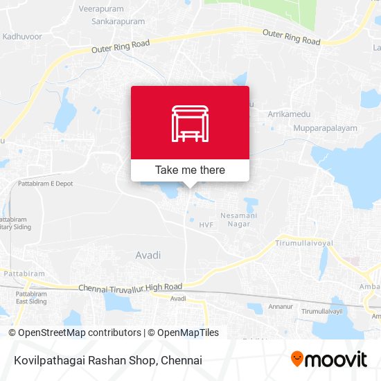Kovilpathagai Rashan Shop map