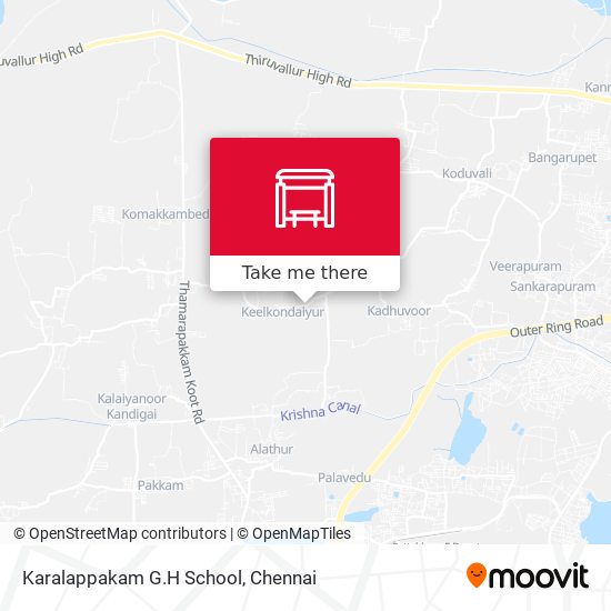 Karalappakam G.H School map