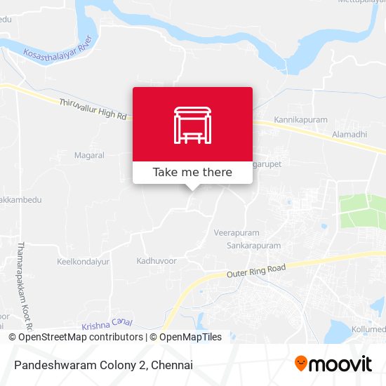 Pandeshwaram Colony 2 map