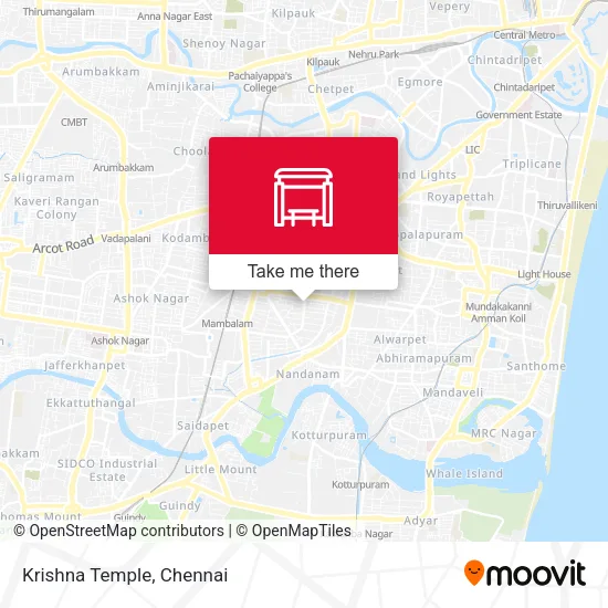 Krishna Temple map