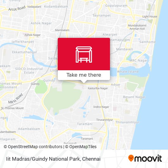 Iit Madras / Guindy National Park map