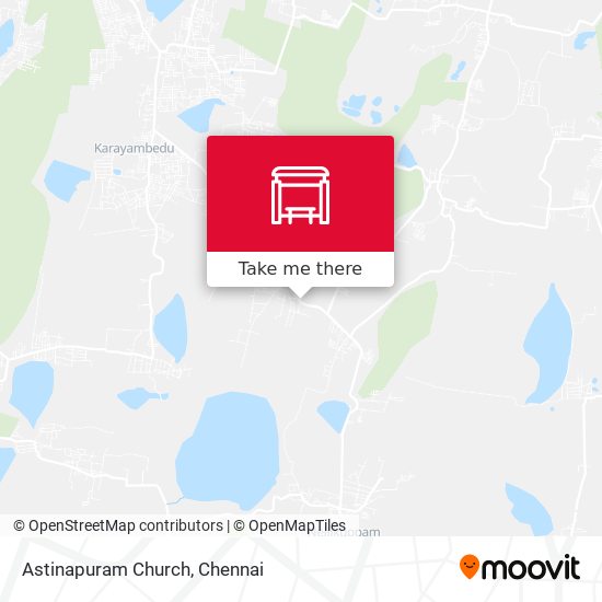 Astinapuram Church map