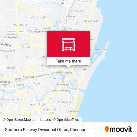 Southern Railway Divisional Office map