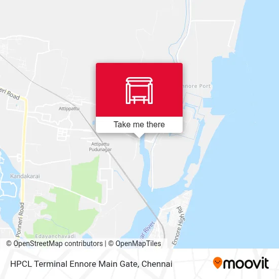 Hpcl Terminal Ennore Main Gate map