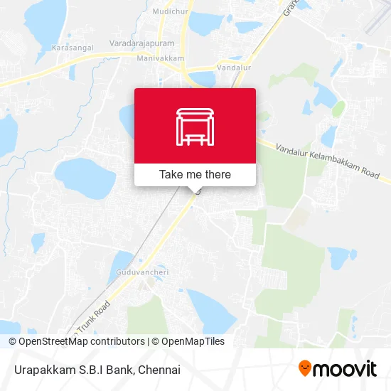 Urapakkam S.B.I Bank map
