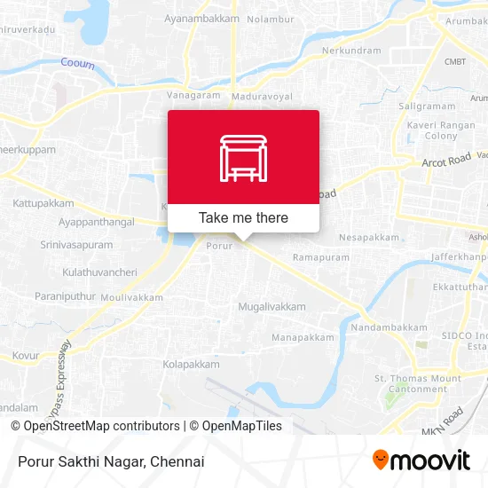 Porur Sakthi Nagar map