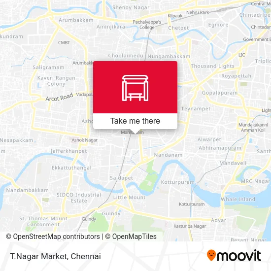 T.Nagar Market map
