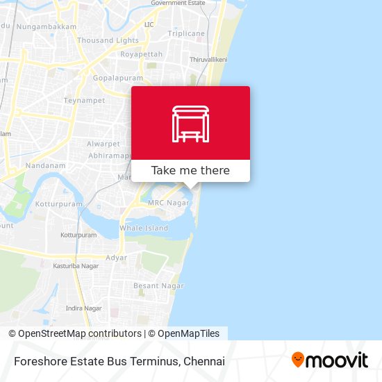 Foreshore Estate Bus Terminus map