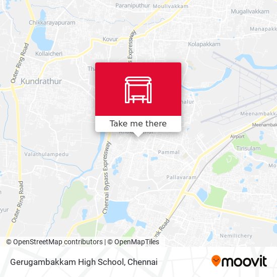 Gerugambakkam High School map
