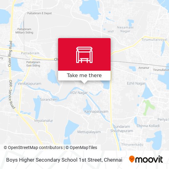 Boys Higher Secondary School 1st Street map