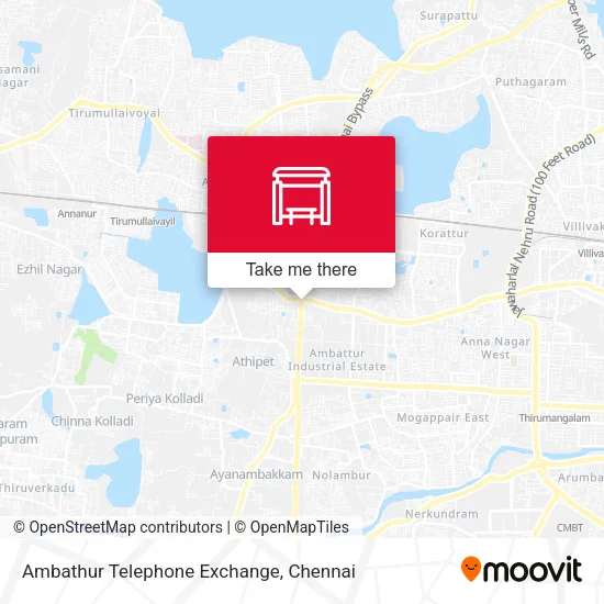 Ambathur Telephone Exchange map