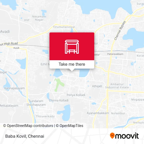 Baba Kovil map