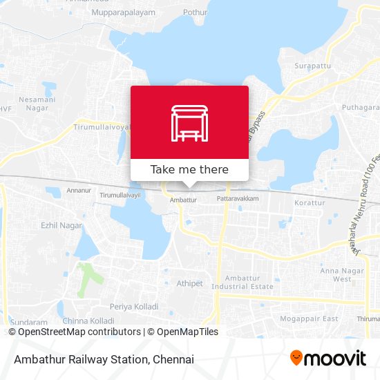 Ambathur Railway Station map