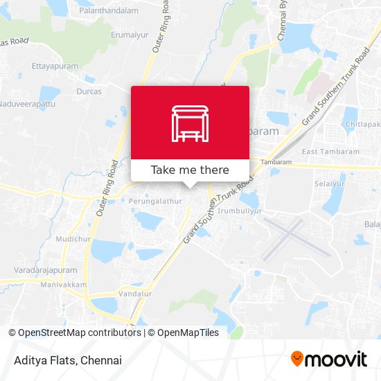 Aditya Flats map