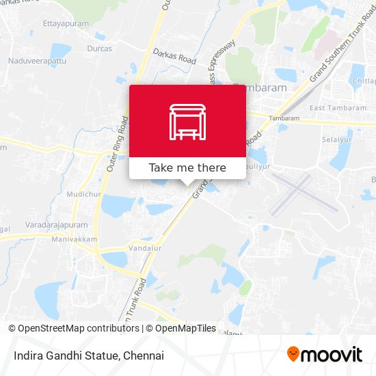 Indira Gandhi Statue map