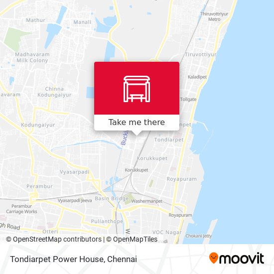 Tondiarpet Power House map