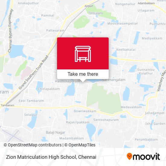 Zion Matriculation High School map