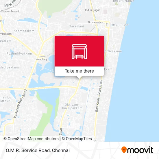 O.M.R.Service Road map