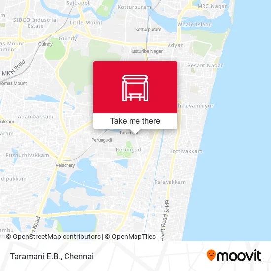 Taramani E.B. map