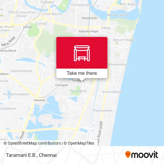 Taramani E.B. map
