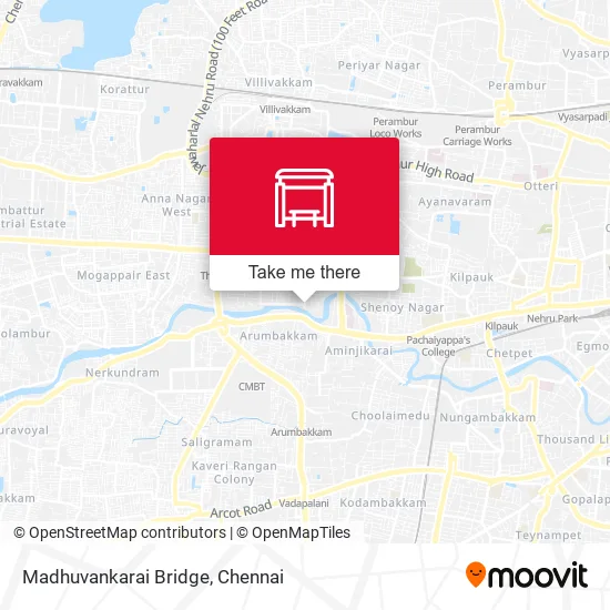 Madhuvankarai Bridge map