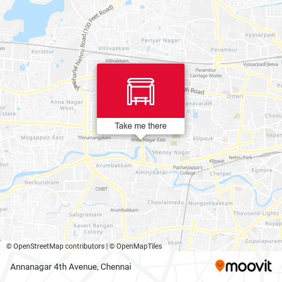 Annanagar 4th Avenue map