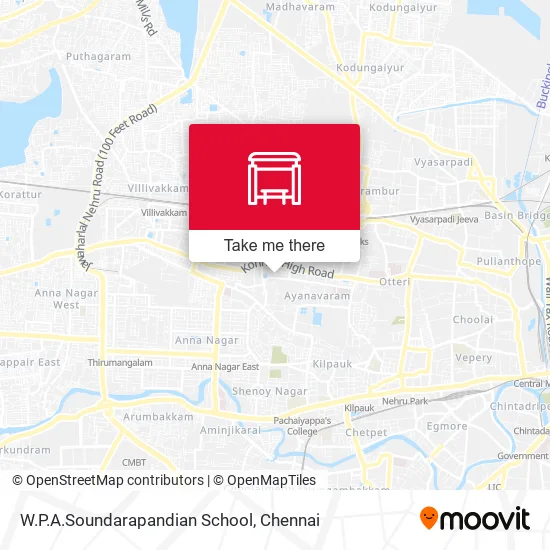 W.P.A.Soundarapandian School map