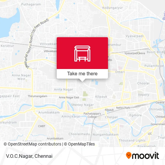V.O.C.Nagar map