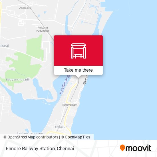 Ennore Railway Station map