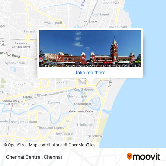 Chennai Central map