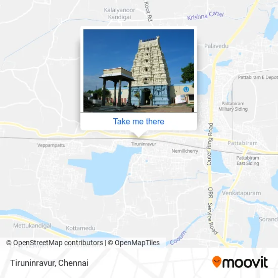 Tiruninravur map