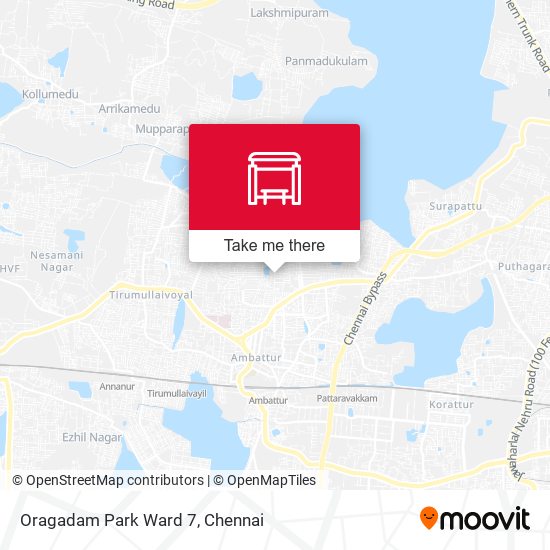 Oragadam Park Ward 7 map