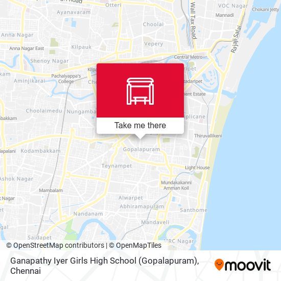 Ganapathy Iyer Girls High School (Gopalapuram) map