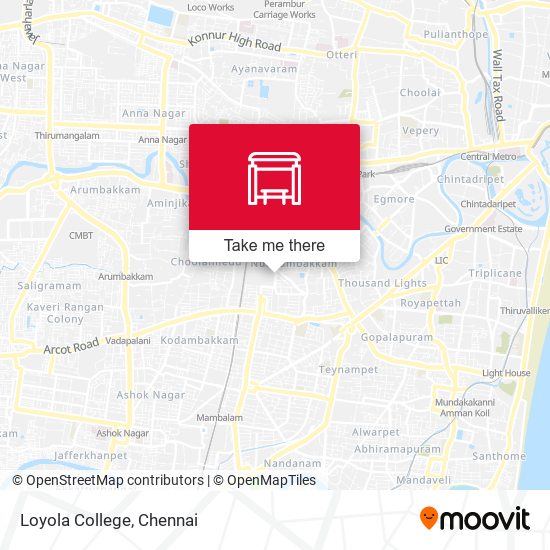 Loyola College map