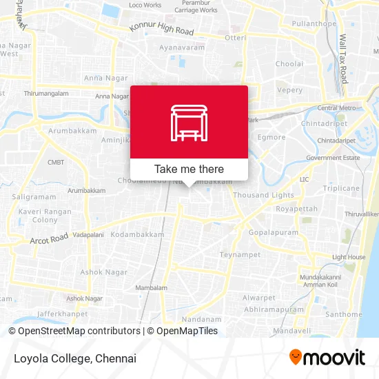 Loyola College map