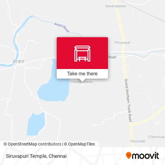 Siruvapuri Temple map