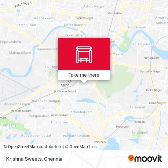 Krishna Sweets map
