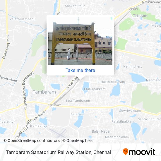 Tambaram Sanatorium Railway Station map