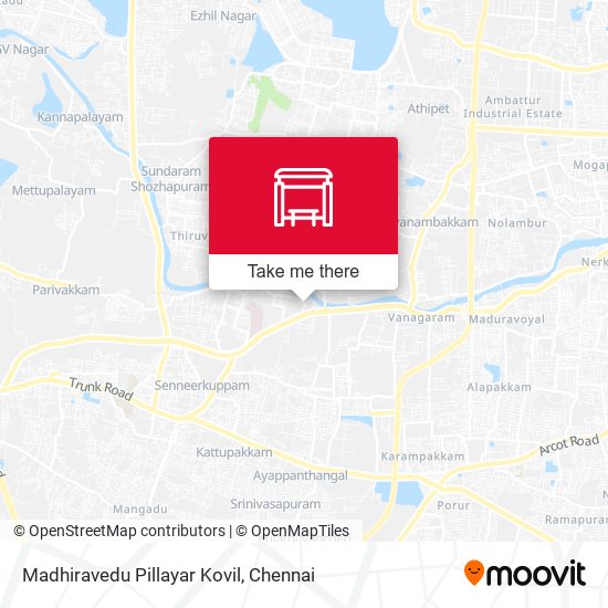 Madhiravedu Pillayar Kovil map