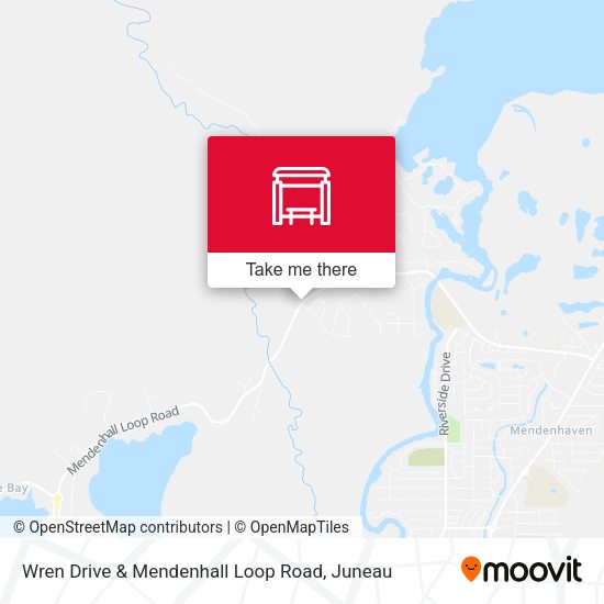 Wren Drive & Mendenhall Loop Road map