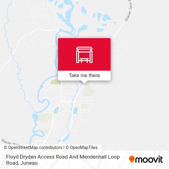 Floyd Dryden Access Road And Mendenhall Loop Road map