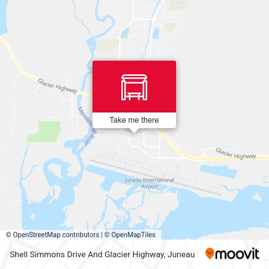 Shell Simmons Drive And Glacier Highway map