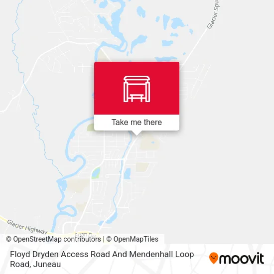 Floyd Dryden Access Road And Mendenhall Loop Road map