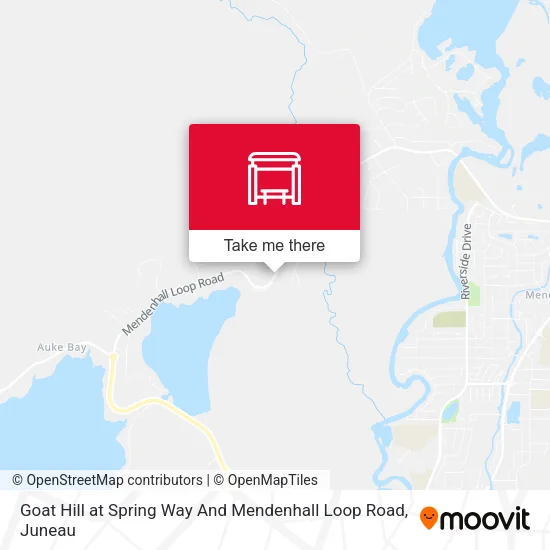 Goat Hill at Spring Way And Mendenhall Loop Road map