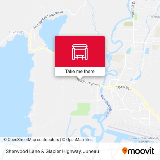 Sherwood Lane & Glacier Highway map