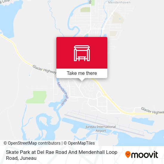 Skate Park at Del Rae Road And Mendenhall Loop Road map