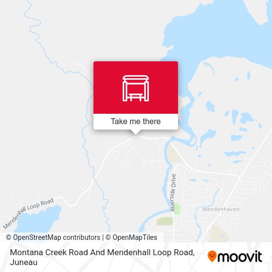 Mapa de Montana Creek Road And Mendenhall Loop Road